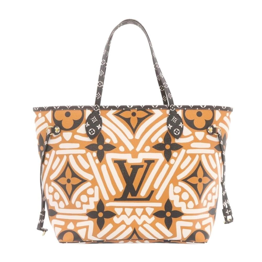 Louis Vuitton Monogram Giant Neverfull MM Tote Bag Caramel Orange